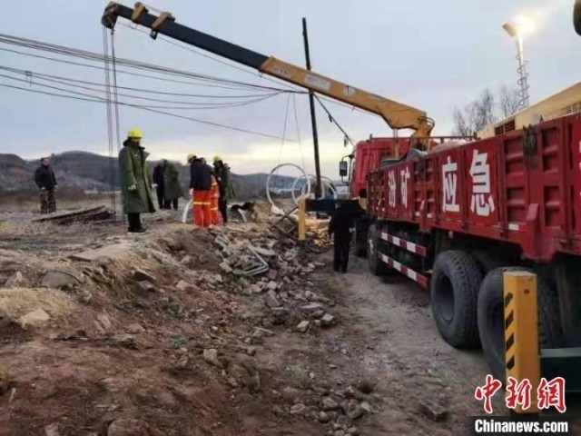 救援現(xiàn)場(chǎng)。 現(xiàn)場(chǎng)工作人員 供圖