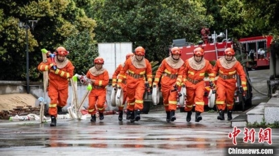 演練現(xiàn)場(chǎng)。瀘州消防供圖