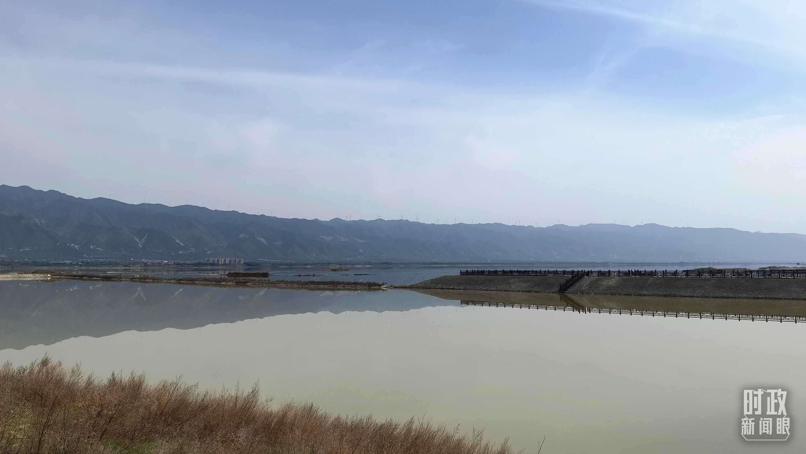 △運城鹽湖。（總臺央視記者馬亞陽拍攝）