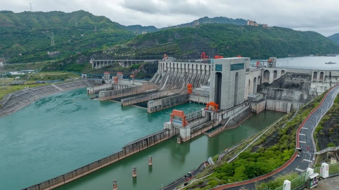 航拍向家壩升船機。受訪者供圖