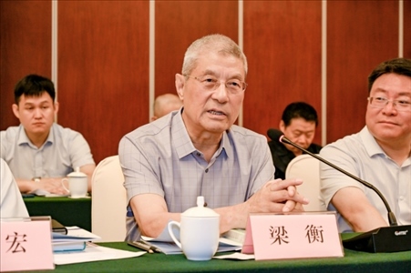 中國林業(yè)生態(tài)作家協(xié)會名譽主席梁衡發(fā)言。主辦方供圖