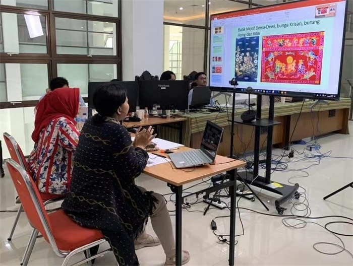 活動現(xiàn)場。供圖：印尼三一一大學孔子學院