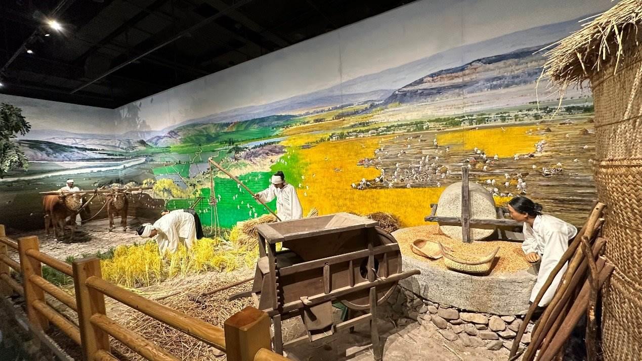 《朝鮮族民俗陳列》展廳。人民網(wǎng)記者 金洪花攝