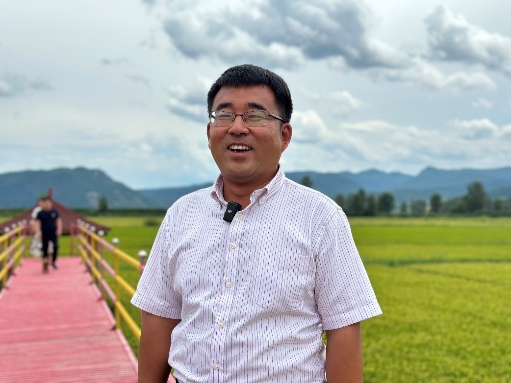 和龍市東城鎮(zhèn)光東村村書記金憲。人民網(wǎng)記者 金洪花 攝