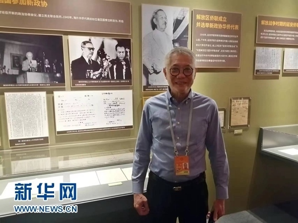 印尼廣東社團(tuán)聯(lián)合總會總主席張錦泉。新華網(wǎng)記者 侯強(qiáng) 攝