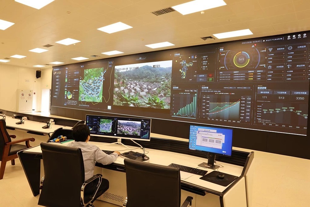 景邁山遺產(chǎn)監(jiān)測中心。普洱景邁山古茶林保護(hù)管理局供圖