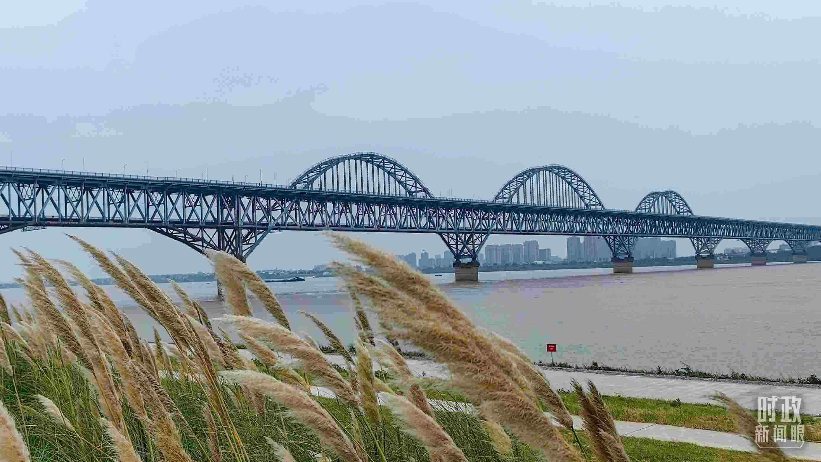 △長江國家文化公園九江城區(qū)段。（總臺央視記者段德文拍攝）