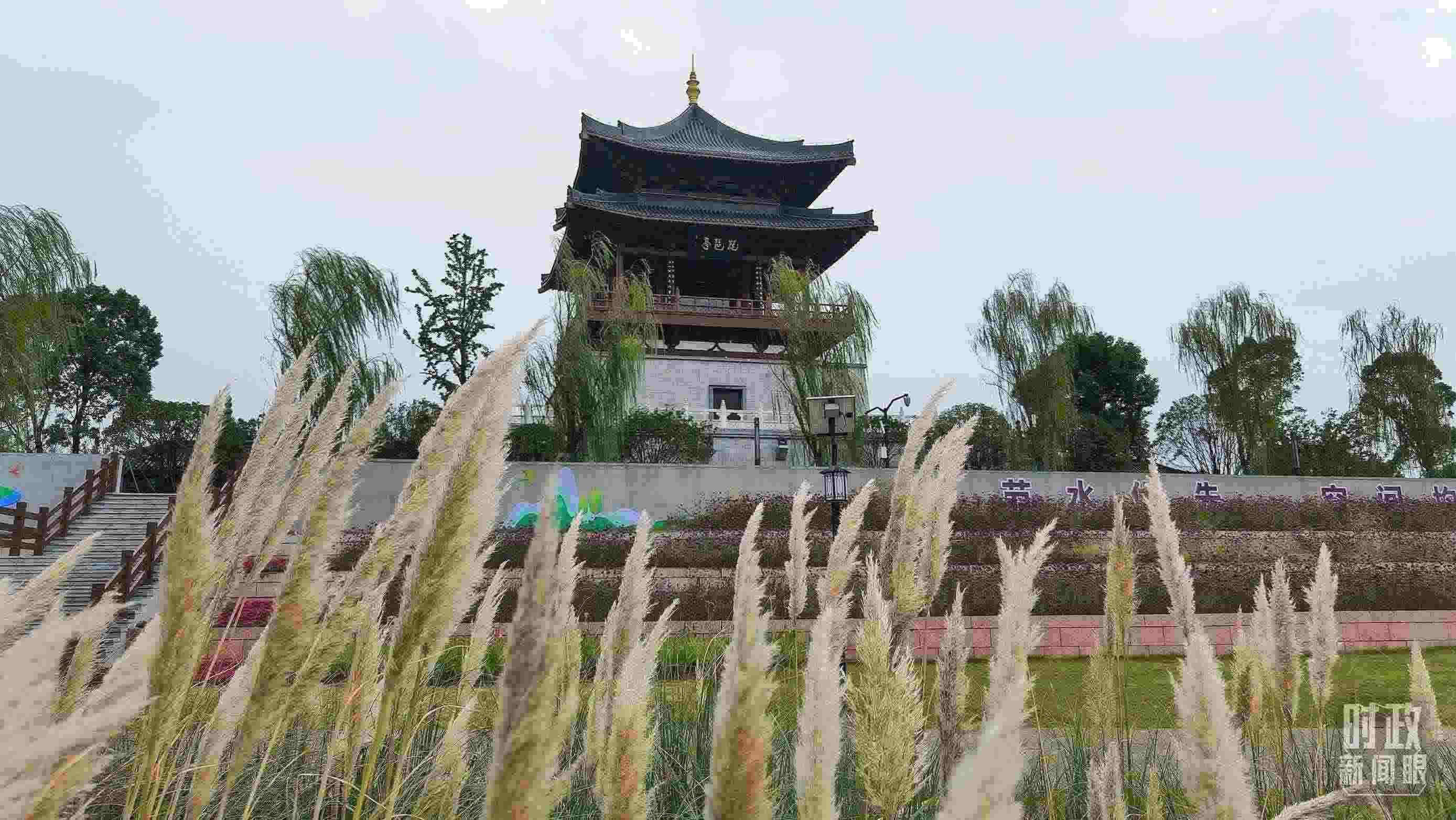 △長江國家文化公園九江城區(qū)段。（總臺央視記者程鋮拍攝）