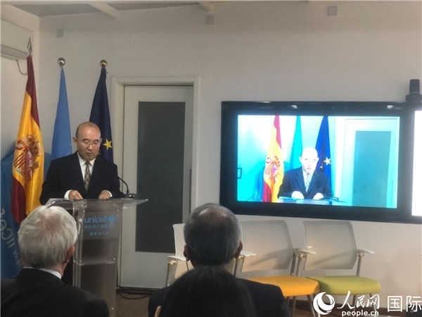 生態(tài)環(huán)境部應(yīng)對氣候變化司一級巡視員孫楨在研討會上致辭。 人民網(wǎng)記者 趙健攝