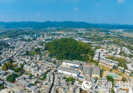 航拍舊州古鎮(zhèn)。人民網(wǎng) 陽(yáng)茜攝