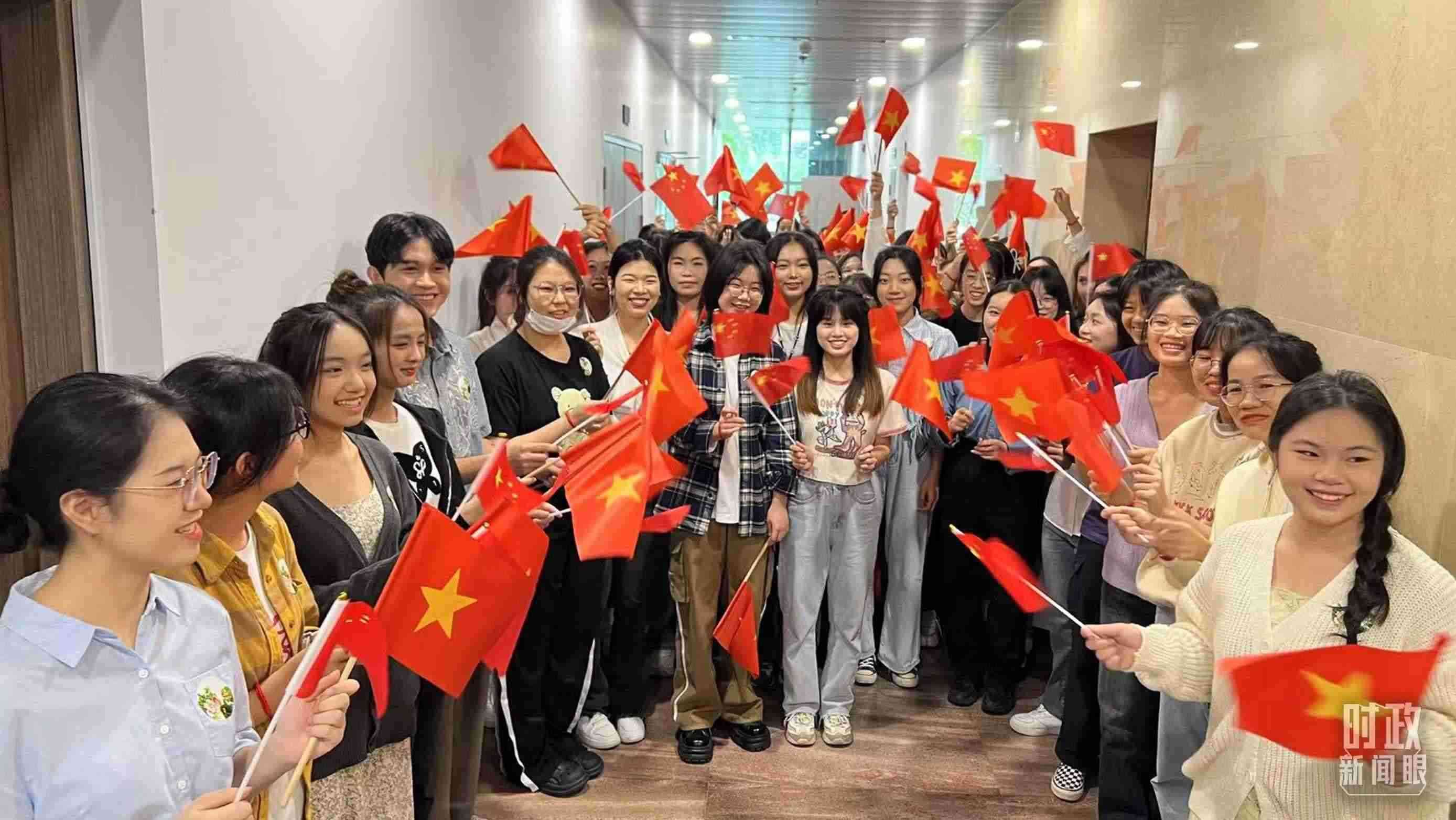 △中越青年齊聚一堂。（總臺央視記者程鋮拍攝）