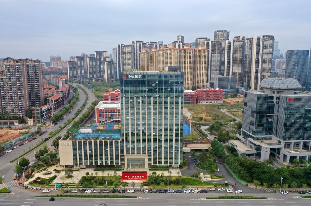 中國—東盟信息港（無人機(jī)照片）。