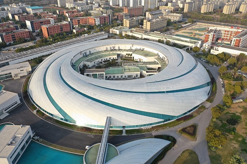 2019年3月12日，航拍上海光源項目。