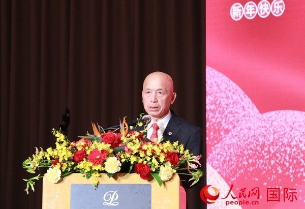 全華聯(lián)理事長賀乃和致辭。人民網(wǎng) 許可攝