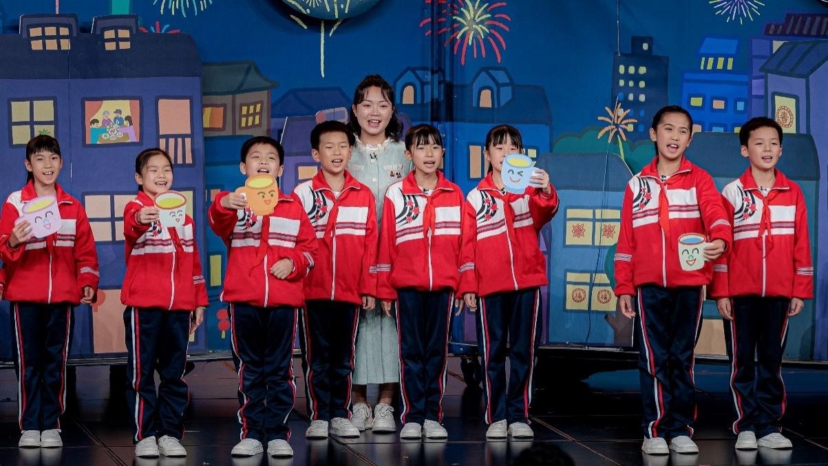 湖南省懷化市會(huì)同縣粟裕希望小學(xué)田野詩班彩排現(xiàn)場。主辦方供圖