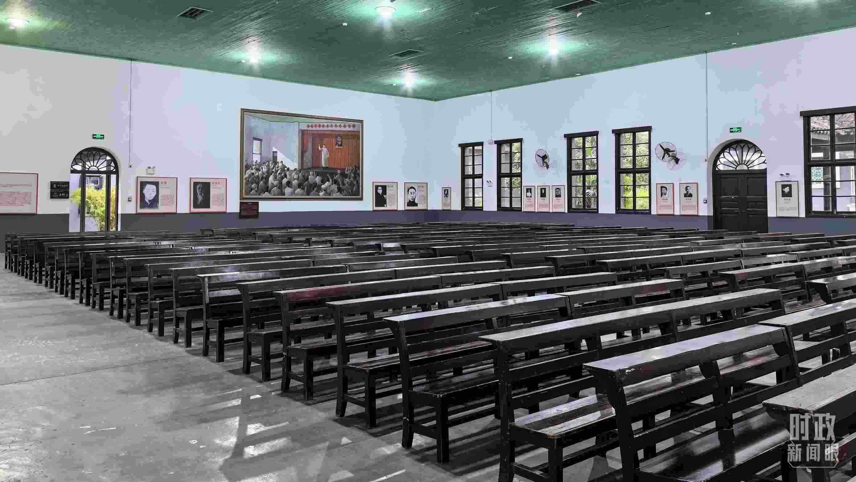 △湖南第一師范學(xué)院（城南書院校區(qū)）大禮堂。（總臺央視記者趙化拍攝）