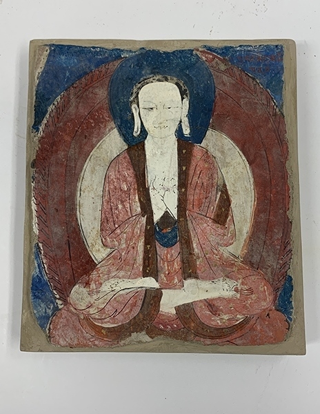 佛像壁畫殘片（暫定名）。國家文物局供圖