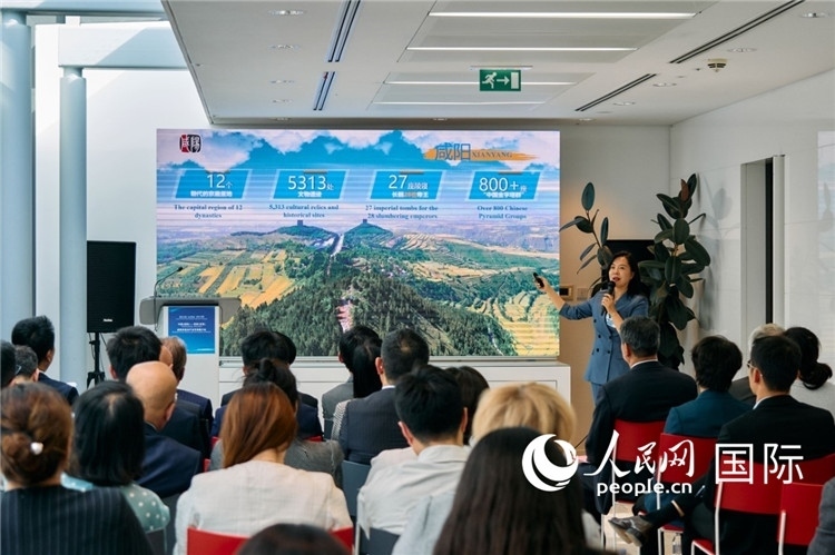 咸陽市招商局局長(zhǎng)王苗致辭。