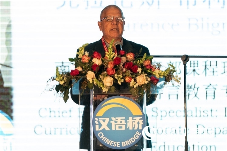 南非基教部專家克拉倫斯·布利格諾特做主旨發(fā)言。人民日報(bào)非洲中心分社 希拉茲·莫林?jǐn)z