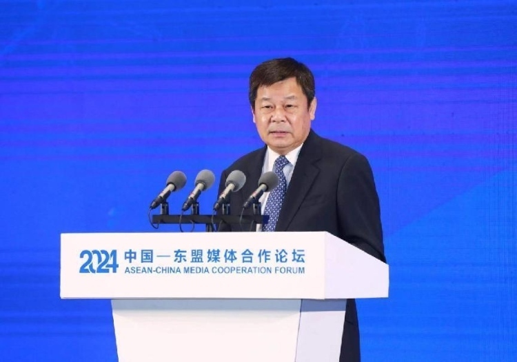 杜占元致辭。中國外文局供圖