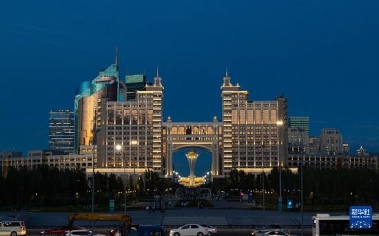 這是7月1日拍攝的哈薩克斯坦首都阿斯塔納街景。新華社記者 白雪騏 攝