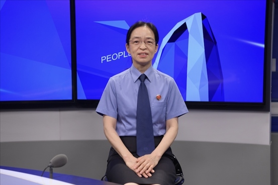 最高人民檢察院行政檢察廳二級高級檢察官張立新。人民網記者 王曉嘯攝