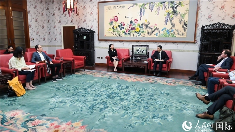 中外媒體吹風(fēng)會(huì)現(xiàn)場(chǎng)。 人民網(wǎng) 郭錦標(biāo)攝