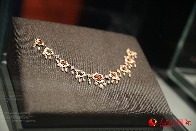 展覽“傳奇之旅：馬可·波羅與絲綢之路上的世界”展品。人民網(wǎng) 殷韜攝