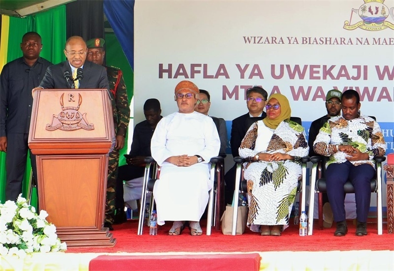 坦桑尼亞桑給巴爾總統(tǒng)侯賽因·阿里·姆維尼致辭。主辦方供圖