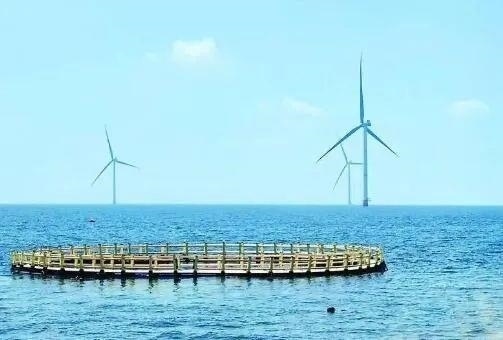 △山東萊州風(fēng)電項目實現(xiàn)了海上風(fēng)電和海洋牧場融合發(fā)展。