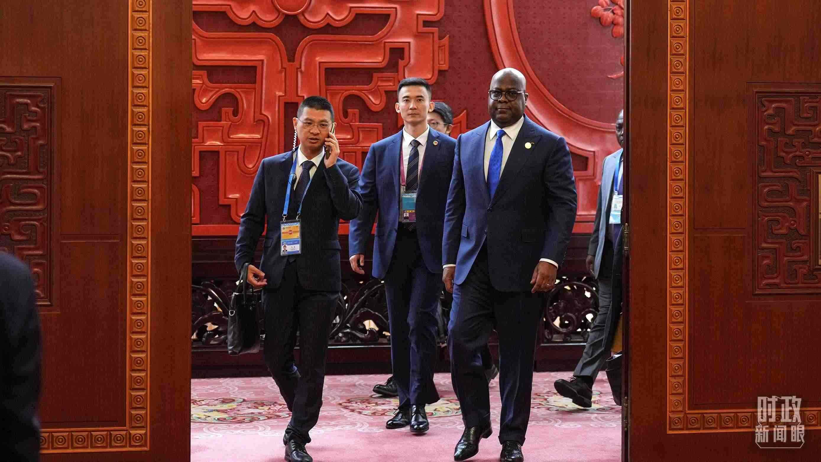 △剛果（金）總統(tǒng)齊塞克迪。（總臺記者李晉拍攝）