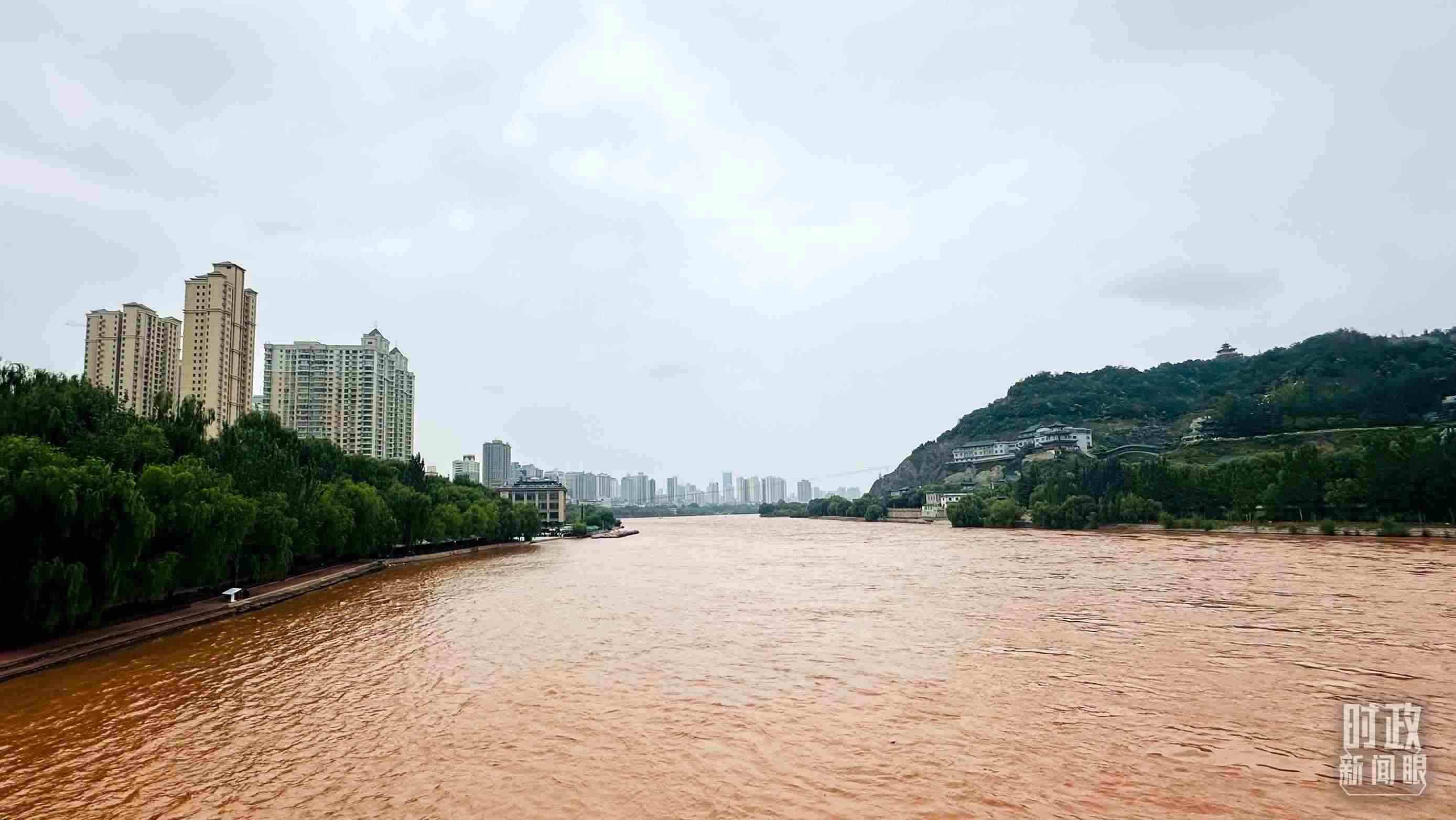 △黃河蘭州段。（總臺央視記者范一鳴拍攝）