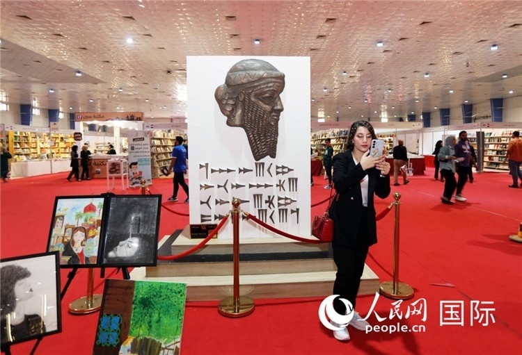 展廳一角。人民網(wǎng)中東中心分社奧馬爾·哈利勒攝