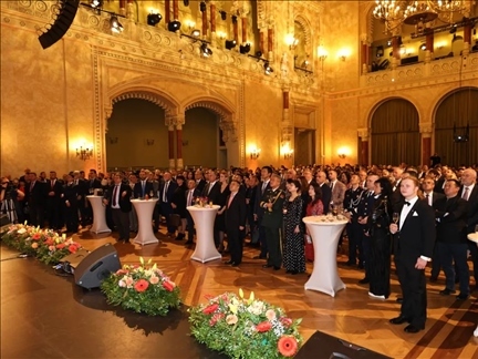 招待會現(xiàn)場。中國駐匈牙利大使館供圖