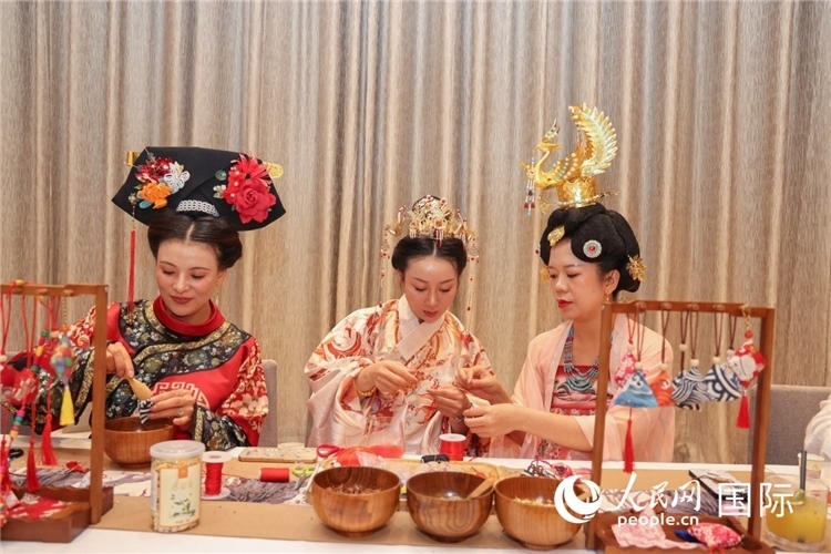 中國(guó)傳統(tǒng)文化展示。人民網(wǎng)記者任皓宇攝