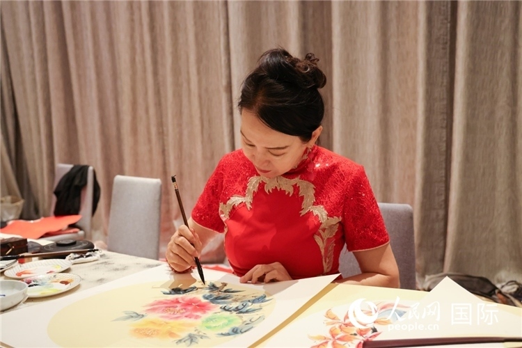 中國(guó)傳統(tǒng)文化展示。人民網(wǎng)記者任皓宇攝