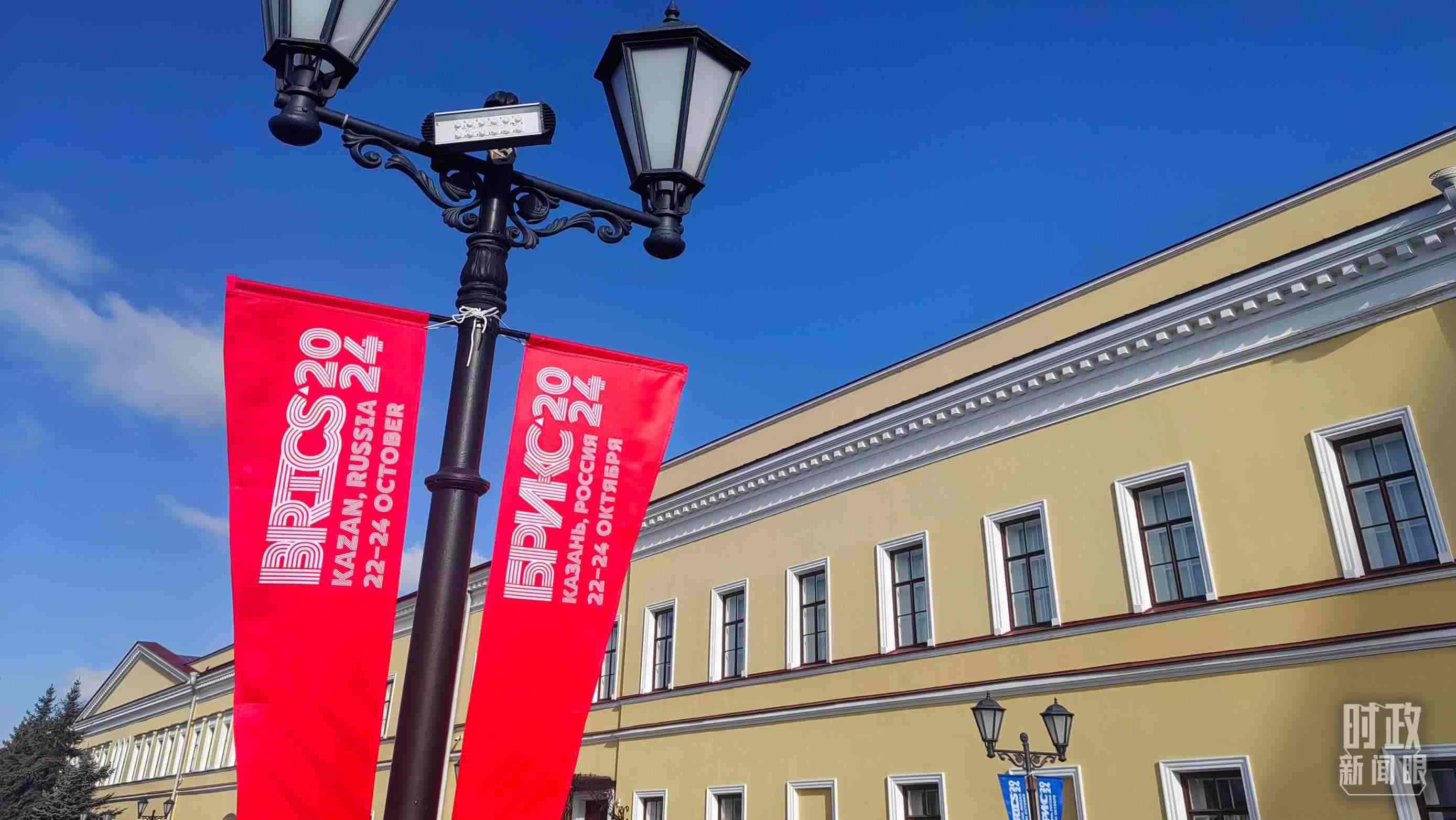 △ 喀山街頭。（總臺(tái)央視記者王萌萌拍攝）