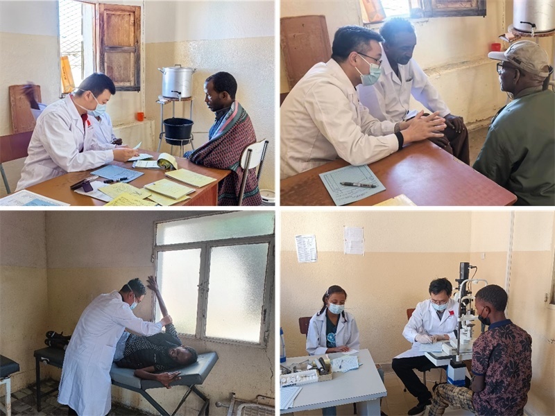 中國第17批援厄立特里亞醫(yī)療隊在科倫醫(yī)院開展巡診活動。中國第17批援厄立特里亞醫(yī)療隊供圖