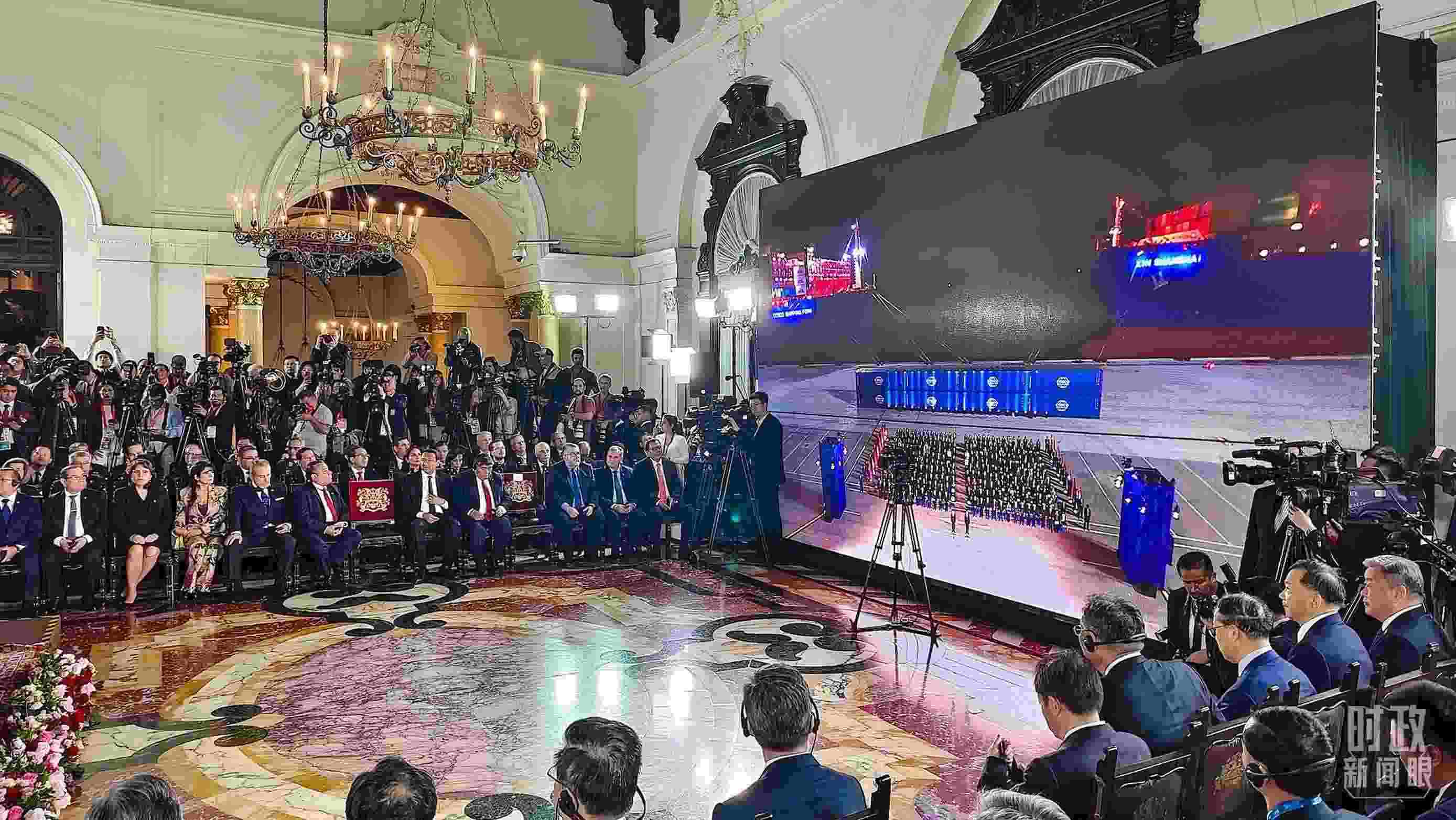 錢凱港開港儀式現(xiàn)場。（總臺央視記者韓銳拍攝）