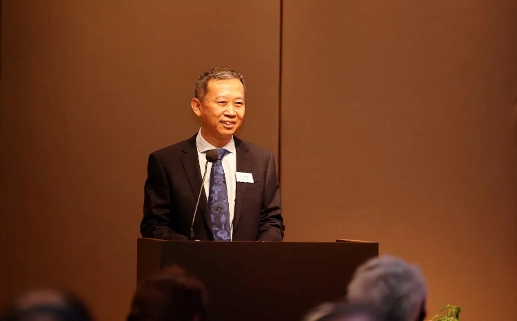 中國駐瑞典大使崔愛民應(yīng)邀出席論壇并致辭。中國駐瑞典大使館供圖