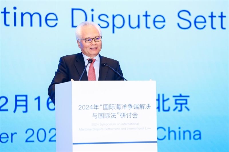 華陽海洋研究中心理事長、中國南海研究院學(xué)術(shù)委員會主席吳士存在開幕式致歡迎辭。華陽海洋研究中心供圖