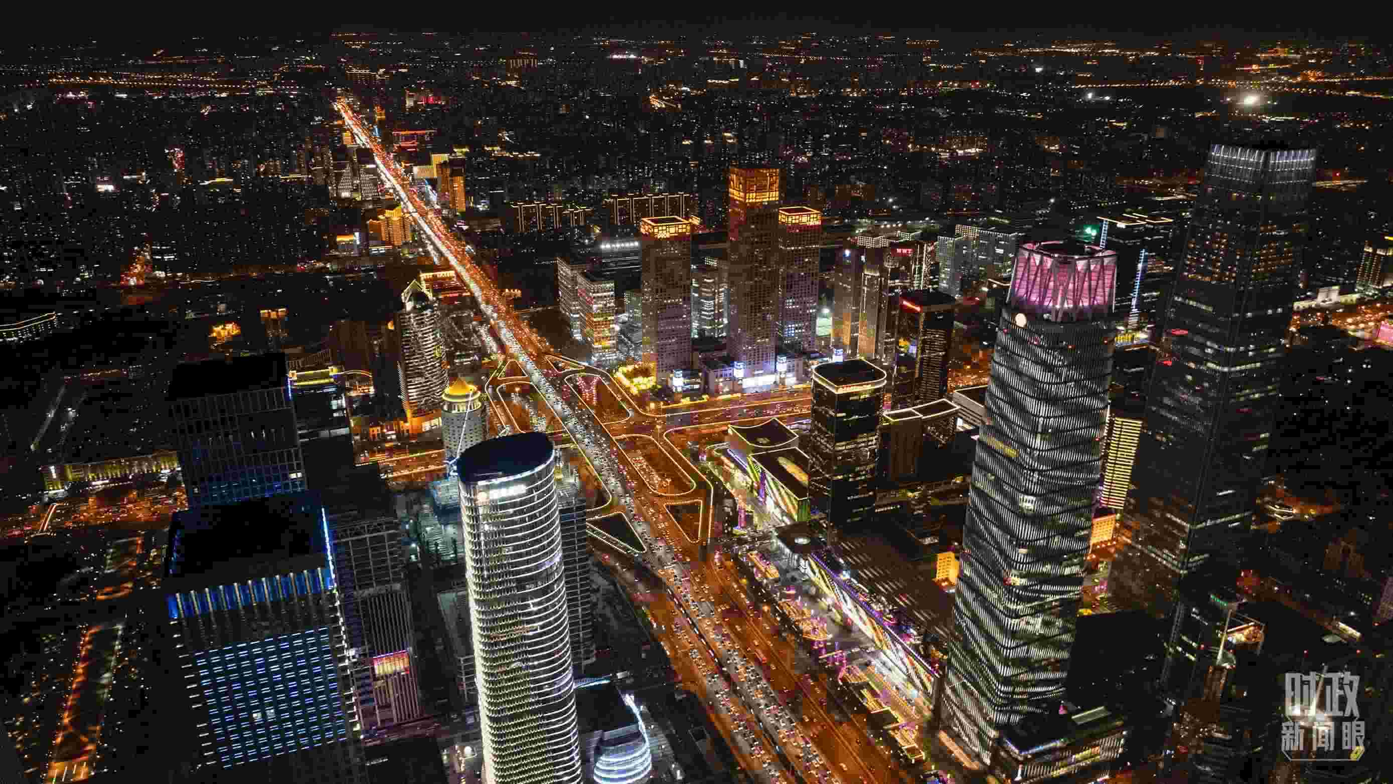 △北京CBD（中央商務(wù)區(qū)）。（總臺(tái)記者郭增浩拍攝）