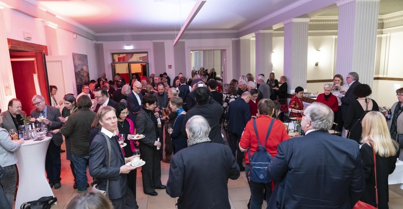 圖為新春酒會現(xiàn)場。紐倫堡-埃爾蘭根孔子學院供圖