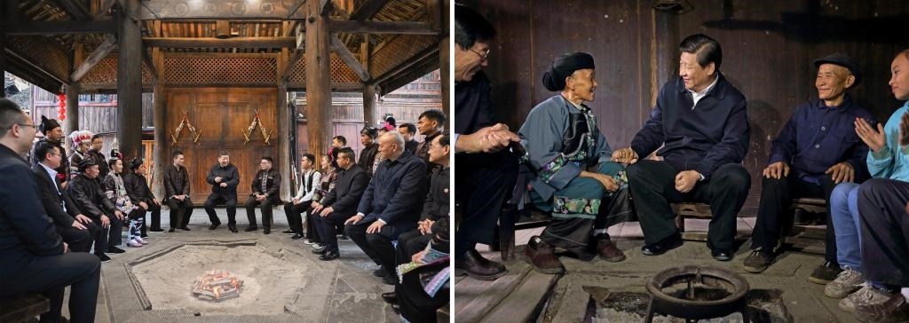 左圖由新華社記者謝環(huán)馳拍攝；右圖由新華社記者蘭紅光拍攝。