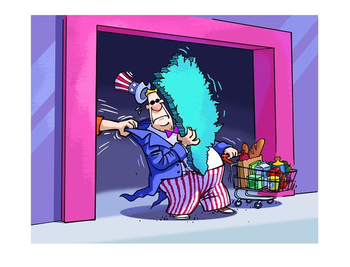 漫畫作者：馬宏亮（人民網(wǎng)版權(quán)圖片，未經(jīng)授權(quán)請勿轉(zhuǎn)載。）