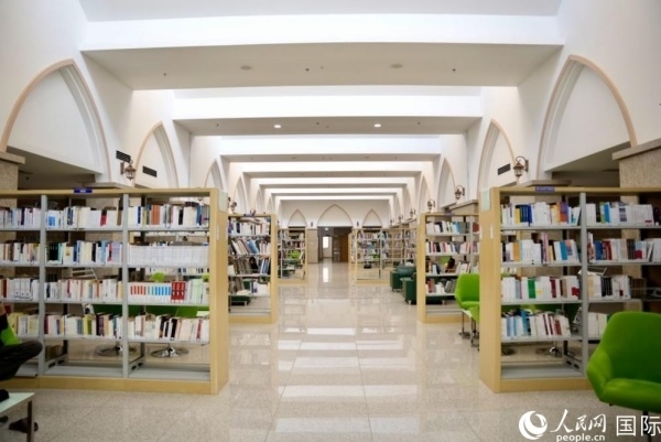 圖為吉布提國家圖書館一角。人民網(wǎng) 塔里克·易卜拉欣攝