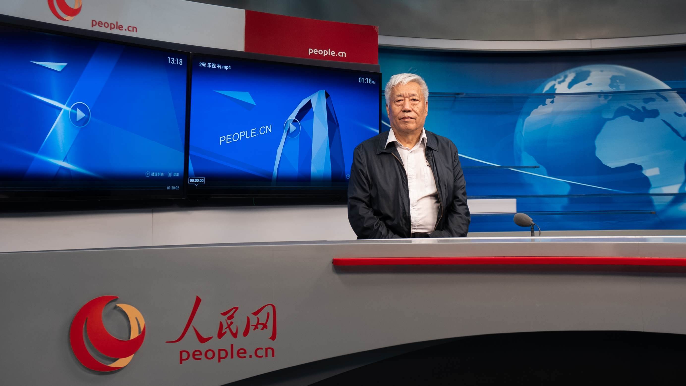 中國地震局地球物理研究所原副所長、研究員高孟潭作客人民網(wǎng)。人民網(wǎng)記者 葛泰佚攝